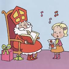 Prent Sint Sinterklaas Thema Zwarte Piet