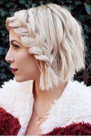Sweet Short White Hair And A Braid Braids For Short Hair Short White Hair Cute Braided Hairstyles