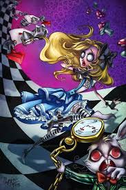 Black Alice In Wonderland Cartoon Alice Wonderland White Rabbit Black Psychodelic Clock Time Bizzare Cards Cartoon Mushroom Ridiculo Tim Burton Art Alice In Wonderland Disney Alice
