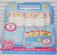 New Baby Alive Doll Food Diapers Super Refill Pack 30 Pc Toys R Us Exclusive Ebay