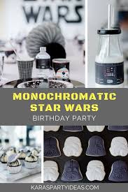 From baby yoda cookies to chewbacca chili, you'll be able to make an entire meal (drinks included) themed after your favorite star wars movies and shows. Kara S Party Ideas Monochromatic Star Wars Birthday Party Kara S Party Ideas
