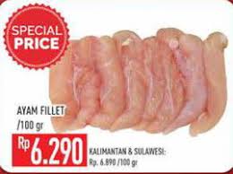 Check spelling or type a new query. Harga Dada Ayam Fillet Di Superindo Taburi Garam Dan Merica Ratakan Pada Permukaan Daging Ayam