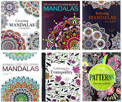 Download Amazon Com Adult Coloring Book Set 6 Book Set 4 Mandalas Books Plus Pattens And Tranquility Quality Thick Easy Tear Out Pages Standard Original Version Office Products