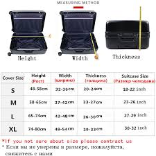 Julys Song Thicken Suitcase Protective Covers For 18 32 Inch Suitcase Case Travel Luggage Bag Trolley Elastic Luggage Cover