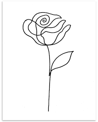 In prostor in town of čakovec. Drawing Simple Black And White Rose Drawing