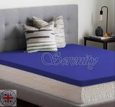 Cool Blue Memory Foam Mattress Topper Serenity Designs