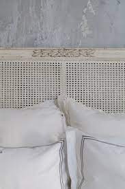 Blanka Cane Headboard In Antique White Finish Caned Headboard Headboard Bedroom Headboard