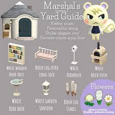 Marshal S Yard Guide V 2 Animalcrossing Animal Crossing Animal Crossing Guide Animal Crossing Characters