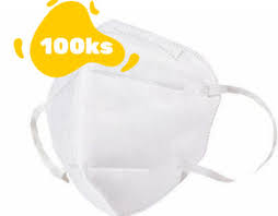 Ochranný prostriedok ffp2 bez výdychového ventilu 1ks. Respirator Ffp2 Bez Ventilu 100ks