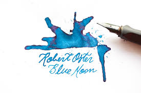 Once you do this just follow the instructions on the ink removal product and your good to go! Robert Oster Blue Moon 50ml Bottled Ink Bottled Ink Blue Moon Ink