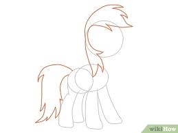 Gambar mewarnai kuda poni terbaru. 4 Cara Untuk Menggambar Rainbow Dash Wikihow