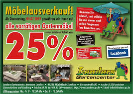 Mobelrabattaktion Lenders Gartencenter
