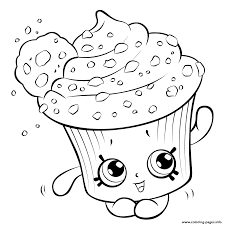 Supercoloring.com is a super fun for all ages: Amazing Cupcake For Kids Shopkins Season 5 Coloring Pages Printable