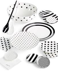 Black And White Melamine Dinnerware Sets Kate Spade New York Raise A Glass Collection Kate Spade Casual Dinnerware Dining Entertaining Macy S Kate Spade Dinnerware Kate Spade Dinnerware Sets