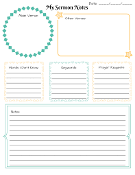 Free Printable My Sermon Notes In 4 Designs Different Skill Levels Character Bible Sisterswithasystem Sermon Notes Free Bible Printables Bible Study Notes