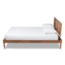 Check spelling or type a new query. Carson Carrington Ullared Wood And Synthetic Rattan Platform Bed Overstock 29065814 King
