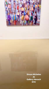Simon Nicholas At Galllery Henoch , #wintergroupshow #artscene #mustseeart  #curator #nyartgallery #reels