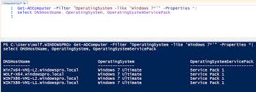 Here's a sample of what you. Computer Im Active Directory Filtern Und Inventarisieren Mit Powershell Windowspro