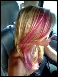 Pin By Erin Eggebeen On My Style Blonde Hair With Pink Highlights Pink Blonde Hair Pink Hair Highlights