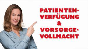 Formular von patientenverfügung und vorsorgevollmacht zum ausdrucken. Patientenverfugung Und Vorsorgevollmacht