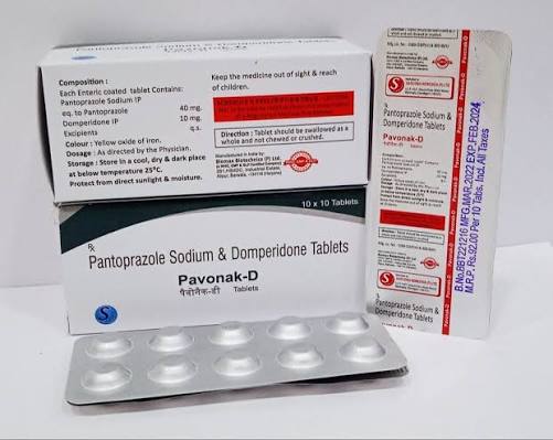 Pantoprazole 40 Mg Domperidone 10 Mg Tab at ₹ 87/box | Pantoprazole and Domperidone Tablets in Kala Amb | ID: 2851323439888