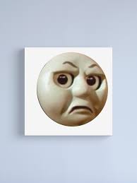 Impression sur toile for Sale avec l'œuvre « Thomas Train Face » de  l'artiste Silasi