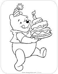This cute coloring page will remind your child of the nice time he had in his friend's birthday party. Winnie The Pooh Fun And Games Coloring Pages Disneyclips Com