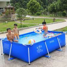 Belanja sekarang juga hanya di bukalapak. Intex 28270 Kolam Renang Portable Kolam Renang Anak Frame Pool 220x150x60 Cm Terbaru Agustus 2021 Harga Murah Kualitas Terjamin Blibli