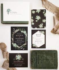 That Succulent Patterned Invitation Backer Gets Us Every Time Succulent Surround Invitation Suite Susanmoyal Mint Wedding Wedding Invitations Invitations