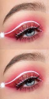 Easy And Beauty Christmas Makeup Look Ideas And Images For 2019 Part 17 Christmas Makeup I Christmas Eye Makeup Christmas Makeup Simple Christmas Makeup Look