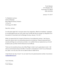 7 Immediate Resignation Letter Examples Pdf Doc Examples