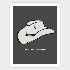 The poster has been stored flat for many years and will be rolled for shipping in a rigid, tube mailer. Brokeback Mountain Alternative Movie Poster Brokeback Mountain Aufkleber Teepublic De