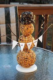 Bird Seed Snowman Seakettle Bird Seed Christmas Crafts For Kids Bird Seed Feeders