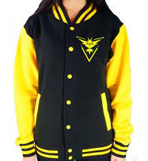 Team Instinct Kids Varsity College Jacket Pokemon Go Inspired Boys Girls Team Mystic Team Valor Top Team Instinct College Jackets Cool Outfits