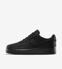 All black air force 1. Air Force 1 X Stussy Triple Black Release Date Nike Snkrs