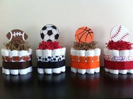 Referee a baby shower game or two; Set Of 4 Mini Sports Diaper Cakes Boy Sports Baby Shower Football Basketball Baseball Soccer Sports Baby Shower Football Baby Shower Sports Baby Shower Theme