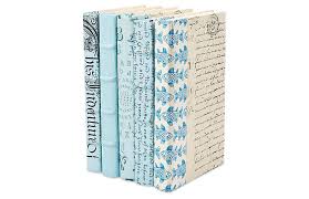 S 5 Designer Books Light Blue Book Decor Old Book Crafts Book Cover Diy