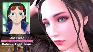 One Piece - Robin × Tight Jeans × Restauran... - Hentai Porn Video