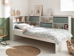 Mousse pour tete de lit. Lit Enfant Avec Rangements Opus Blanc Mousse Un Lit 90x190 Cases