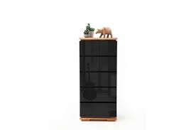 Si vous souhaitez équiper les tiroirs de vos meubles a0 et a1 par des séparateurs, vous pouvez directement nous contacter afin d'avoir plus de renseignements. Commode Haute A Tiroirs Noir Laque Et Bois Massif Pour Salon