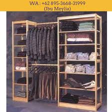 Rak dapur gantung, gantungan toko, gawang baju kayu murah, jemuran baju unik, rak minimalis gantung, rak dinding kayu minimalis, kami melayani custom untuk pembuatan interior cafe, butik, toko, kantor, furniture rumah, kitchen set dan interior lainnya dengan kualitas terjamin. Gantungan Baju Untuk Jualan Wa 62895 3668 31999