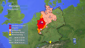 Wetterkarten & aktuelle wettervorhersage für heute & morgen; Unwetter Im Westen Donnerwetter De
