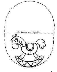 Sallanan Ata Binersek Bir Sallanan At Kalibi Ve Uzerine Ata Binen Cocuklarim Bayilmazlar Mi Bu Etkinlige Oyn Boyama Sayfalari Sanat Etkinlikleri Sanat