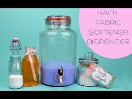 To soak a single garment, mix 1 to 2 tablespoons of the diy softener with 4 cups of water. Hack Fabric Softener Dispenser Youtube