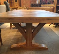 Shop our latest collection of dining tables at costco.co.uk. Bloomsbury Large Oak Ext Dining Table Trestle Base Oak Furniture Uk