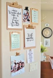 Diy room decor part 1. Clipboard Wall Art With Free Printables New Decorating Ideas