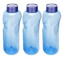 3x Kavodrink Trinkflasche aus Tritan 1,0 Liter, ohne Weichmacher & BPA  enthält neue blaue Deckel mit integrierter Dichtung auslaufsicher