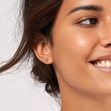 Trinity Ball Stud Earrings 14K Solid Gold Triple Ball Earrings, Dainty 14K  Real Gold Studs, Minimalist 14K Gold Stud Earrings for Women