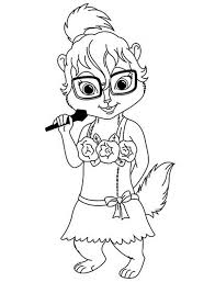 Brittany The Chipettes Sing A Song Coloring Page Download Print Online Coloring Pages For Free In 2020 Disney Coloring Pages Alvin And The Chipmunks Coloring Pages