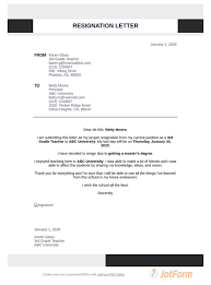 Teacher Resignation Letter Pdf Templates Jotform